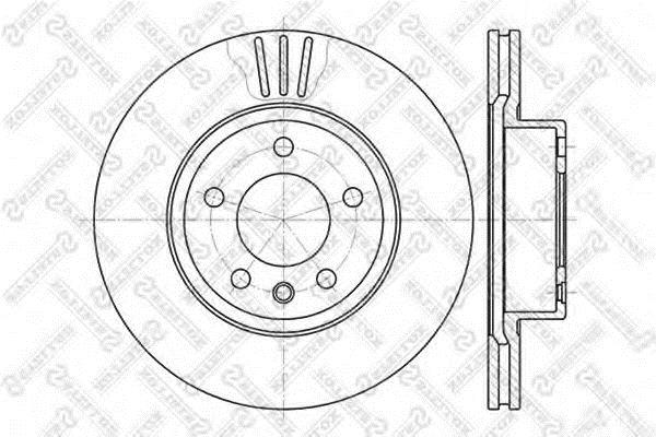 Stellox 6020-3620V-SX Front brake disc ventilated 60203620VSX