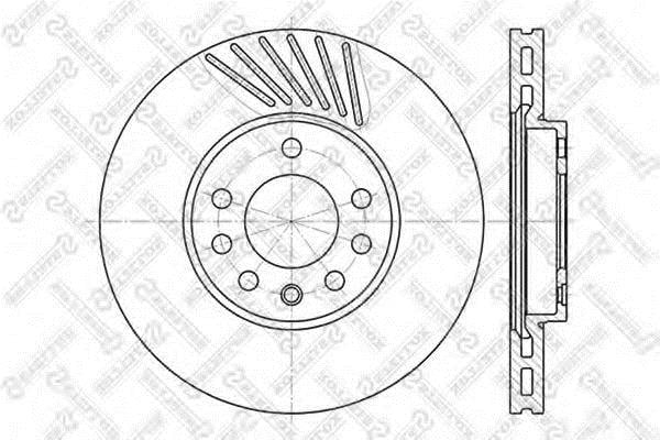 Stellox 6020-3625V-SX Front brake disc ventilated 60203625VSX