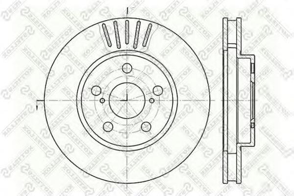 Stellox 6020-4544V-SX Front brake disc ventilated 60204544VSX