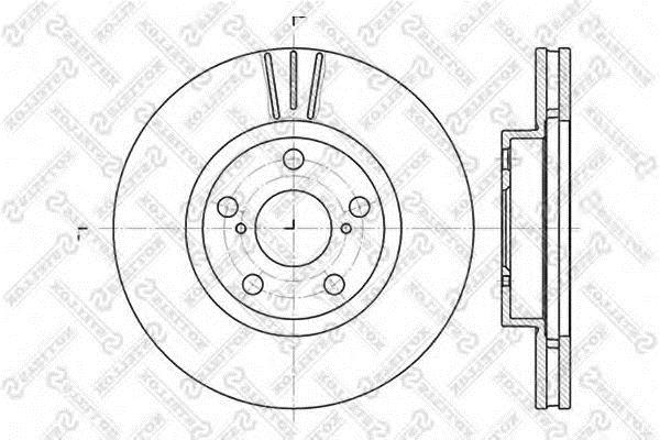 Stellox 6020-4564V-SX Front brake disc ventilated 60204564VSX
