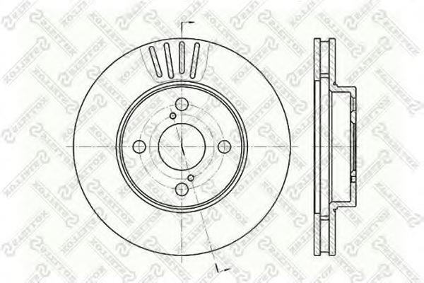 Stellox 6020-4582V-SX Front brake disc ventilated 60204582VSX