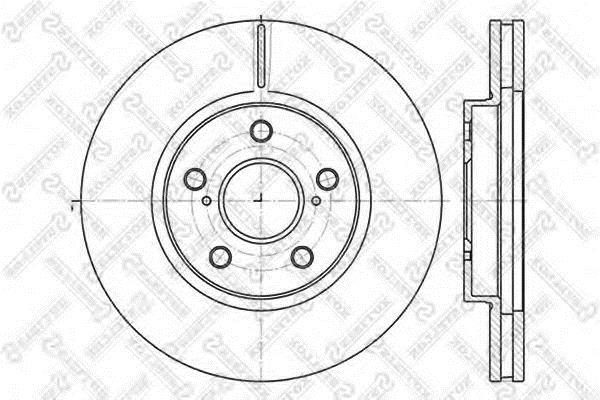 Stellox 6020-4592V-SX Front brake disc ventilated 60204592VSX