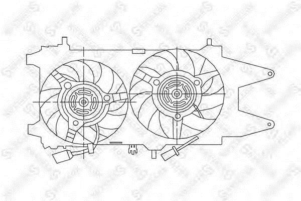 Stellox 29-99091-SX Hub, engine cooling fan wheel 2999091SX