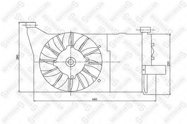 Stellox 29-99092-SX Hub, engine cooling fan wheel 2999092SX