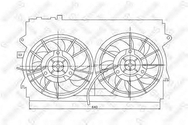 Stellox 29-99148-SX Hub, engine cooling fan wheel 2999148SX