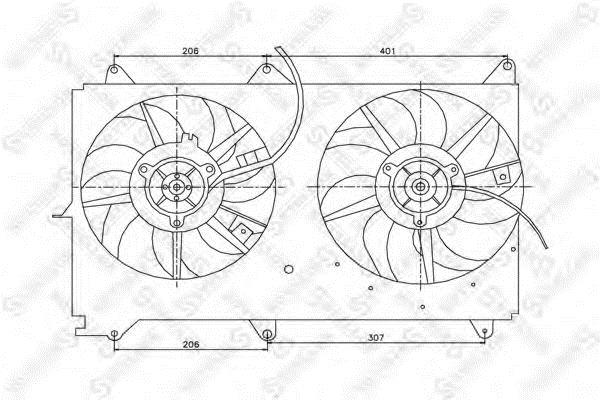 Stellox 29-99149-SX Hub, engine cooling fan wheel 2999149SX