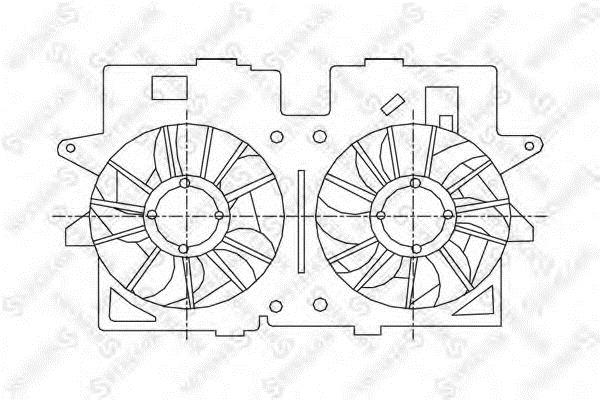 Stellox 29-99163-SX Hub, engine cooling fan wheel 2999163SX