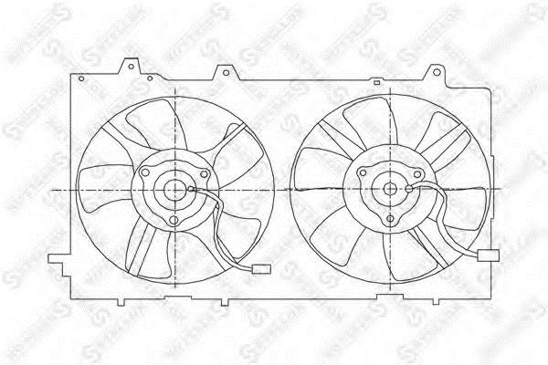 Stellox 29-99165-SX Hub, engine cooling fan wheel 2999165SX