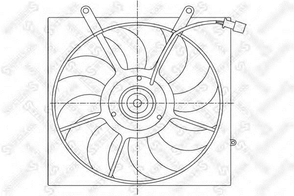 Stellox 29-99172-SX Hub, engine cooling fan wheel 2999172SX