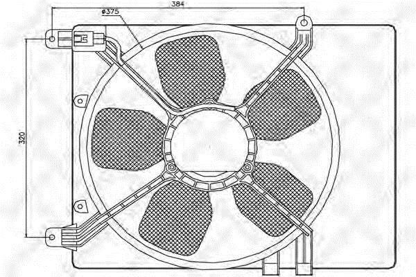 Stellox 29-99179-SX Hub, engine cooling fan wheel 2999179SX