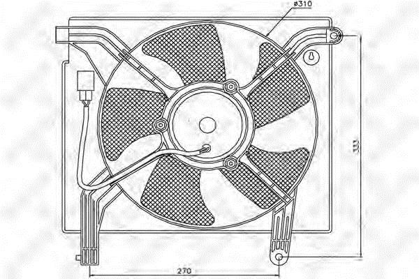 Stellox 29-99181-SX Hub, engine cooling fan wheel 2999181SX