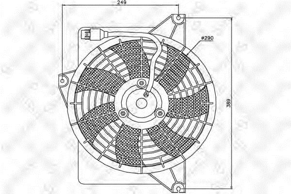 Stellox 29-99190-SX Hub, engine cooling fan wheel 2999190SX
