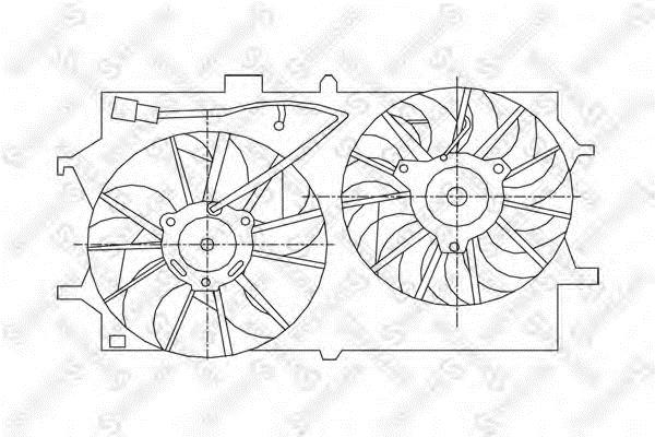 Stellox 29-99194-SX Hub, engine cooling fan wheel 2999194SX