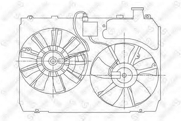 Stellox 29-99197-SX Hub, engine cooling fan wheel 2999197SX