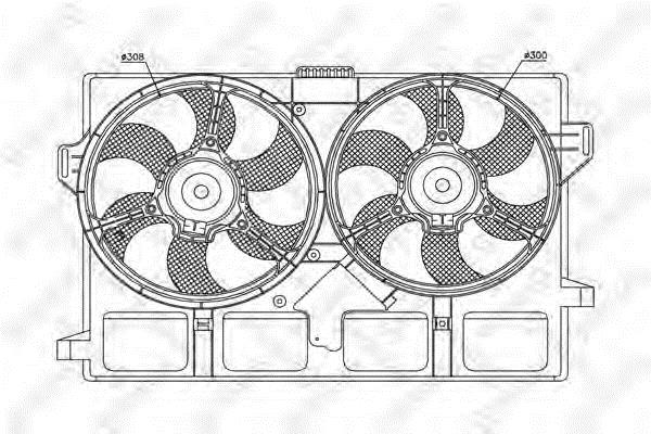 Stellox 29-99205-SX Hub, engine cooling fan wheel 2999205SX