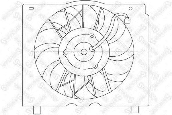Stellox 29-99208-SX Hub, engine cooling fan wheel 2999208SX