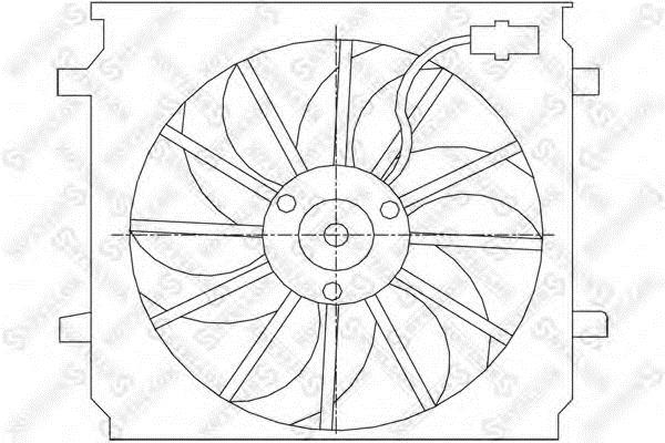 Stellox 29-99209-SX Hub, engine cooling fan wheel 2999209SX