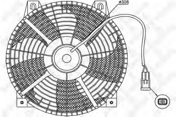 Stellox 29-99216-SX Hub, engine cooling fan wheel 2999216SX