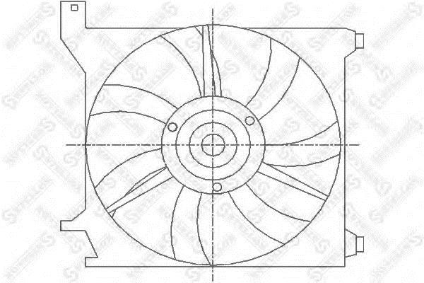 Stellox 29-99223-SX Hub, engine cooling fan wheel 2999223SX