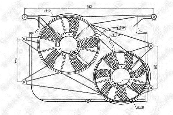Stellox 29-99228-SX Hub, engine cooling fan wheel 2999228SX