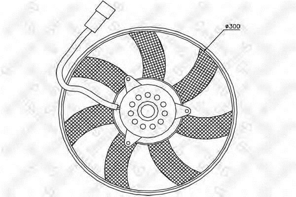 Stellox 29-99268-SX Hub, engine cooling fan wheel 2999268SX