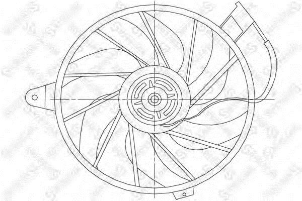 Stellox 29-99270-SX Hub, engine cooling fan wheel 2999270SX