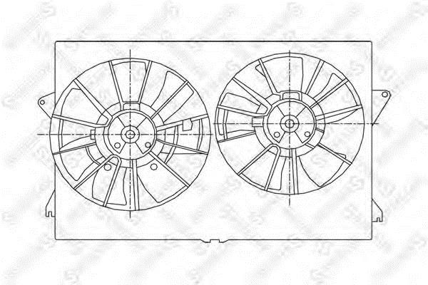 Stellox 29-99424-SX Hub, engine cooling fan wheel 2999424SX