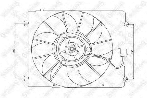 2999445SX Stellox Hub, engine cooling fan wheel