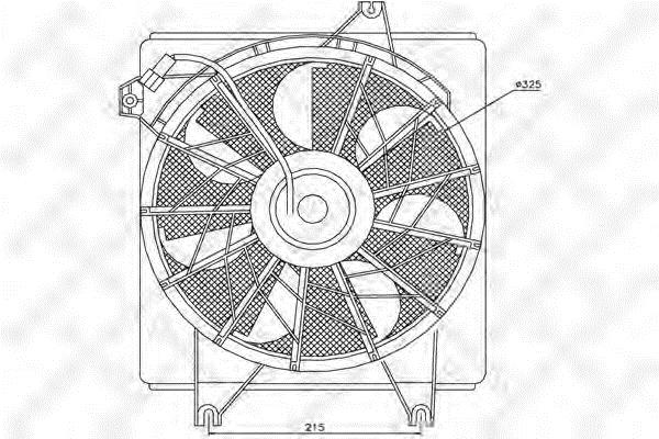 Stellox 29-99450-SX Hub, engine cooling fan wheel 2999450SX