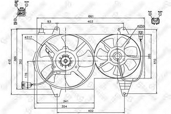 Stellox 29-99456-SX Hub, engine cooling fan wheel 2999456SX