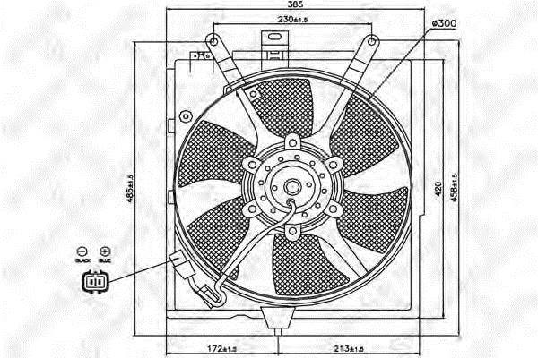 Stellox 29-99457-SX Hub, engine cooling fan wheel 2999457SX