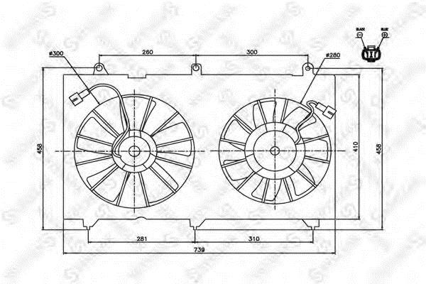 Stellox 29-99462-SX Hub, engine cooling fan wheel 2999462SX