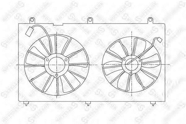 Stellox 29-99463-SX Hub, engine cooling fan wheel 2999463SX
