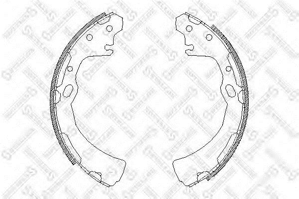Brake shoe set Nissan Vanette: 395100SX Stellox Brake shoe set