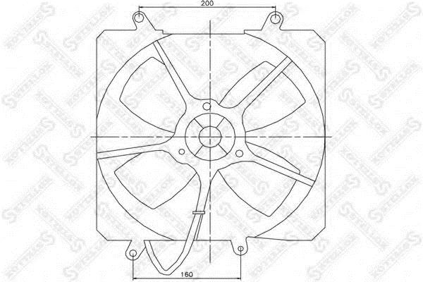 Stellox 29-99314-SX Hub, engine cooling fan wheel 2999314SX