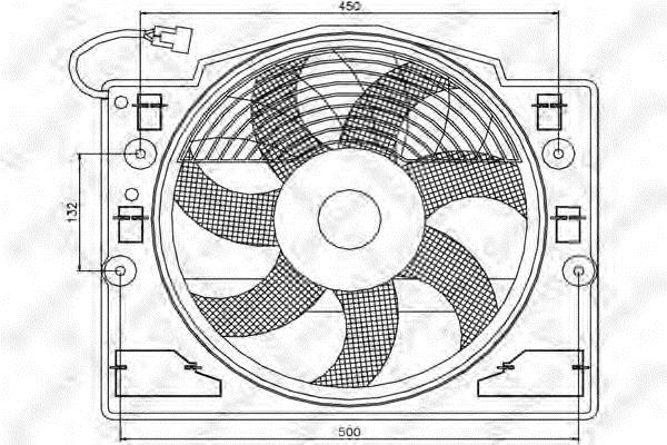 Stellox 29-99330-SX Hub, engine cooling fan wheel 2999330SX