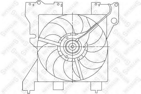 2999350SX Stellox Hub, engine cooling fan wheel
