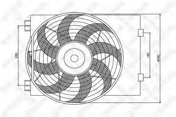 Stellox 29-99360-SX Hub, engine cooling fan wheel 2999360SX