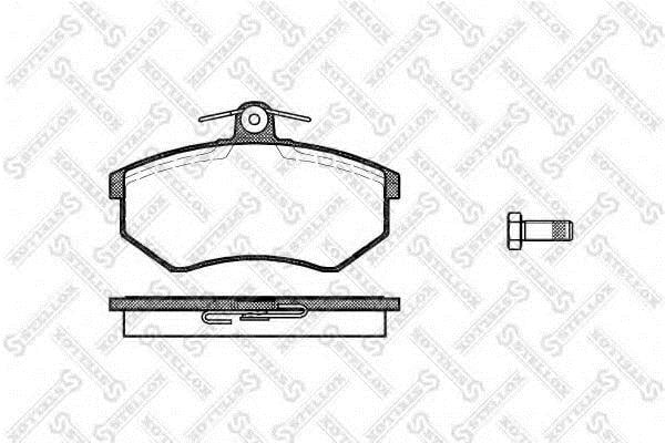 Disc brake pad set Seat Inca: 145010SX Stellox Brake pad set