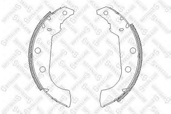Stellox 146 101-SX Brake shoe set 146101SX 146101SX Stellox Brake shoe set