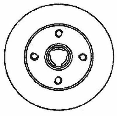 Stop 561460S Rear brake disc, non-ventilated 561460S
