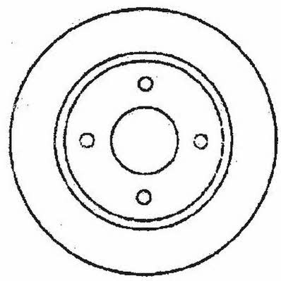 Stop 561663S Unventilated front brake disc 561663S