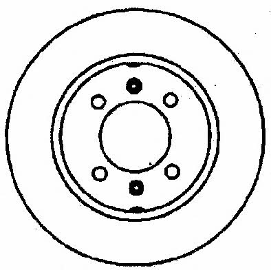 Stop 561256S Unventilated front brake disc 561256S