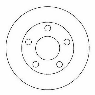 Stop 562005S Rear brake disc, non-ventilated 562005S