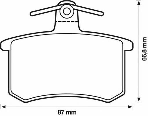 Stop 571350S Brake Pad Set, disc brake 571350S