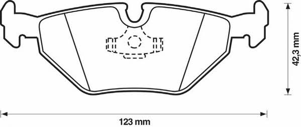 Stop 571387S Brake Pad Set, disc brake 571387S