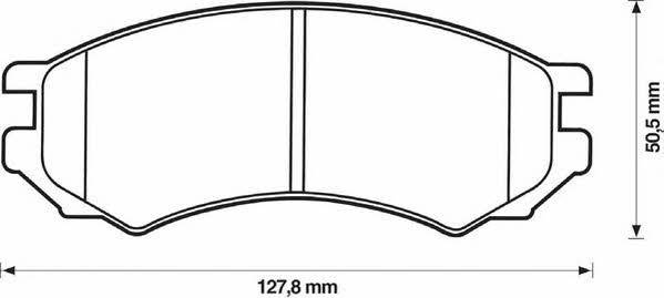 Stop 571400S Brake Pad Set, disc brake 571400S