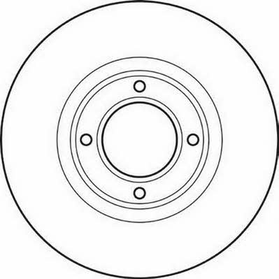 Stop 561038S Unventilated front brake disc 561038S