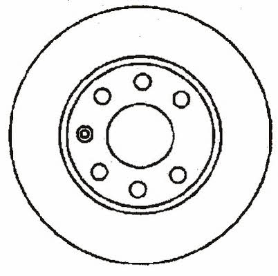Stop 561158S Unventilated front brake disc 561158S