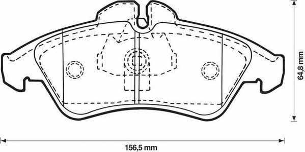 Stop 571844S Brake Pad Set, disc brake 571844S